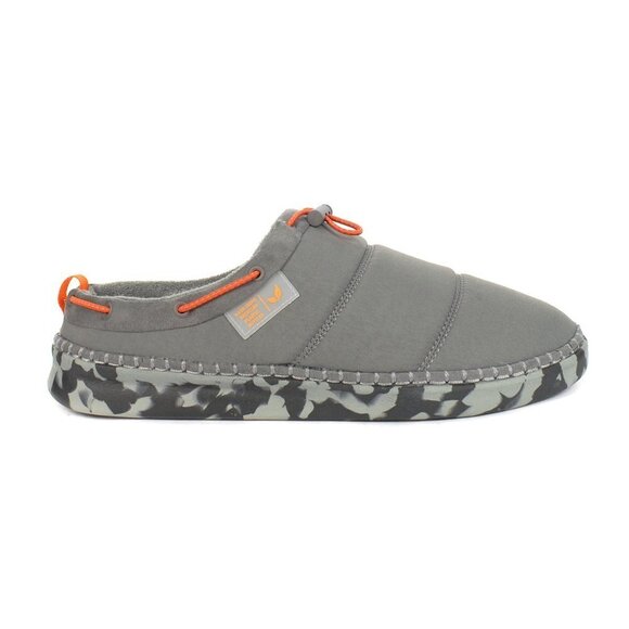 Dr. Scholl's Men's Cozy Bro Grey Nylon Slippers 8M Camo NWT NEW - Picture 4 of 13